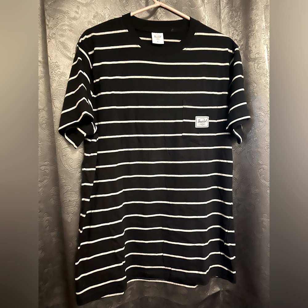 Herschel striped black & white shirt